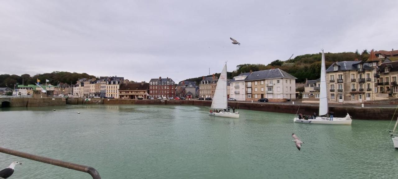 Appartement Sur Le Port, 105M Rez De Jardin Avec Parc Privatif Saint-Valery-en-Caux Exteriör bild